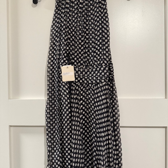 Polk-a-dot halter silk dress - Picture 3 of 5